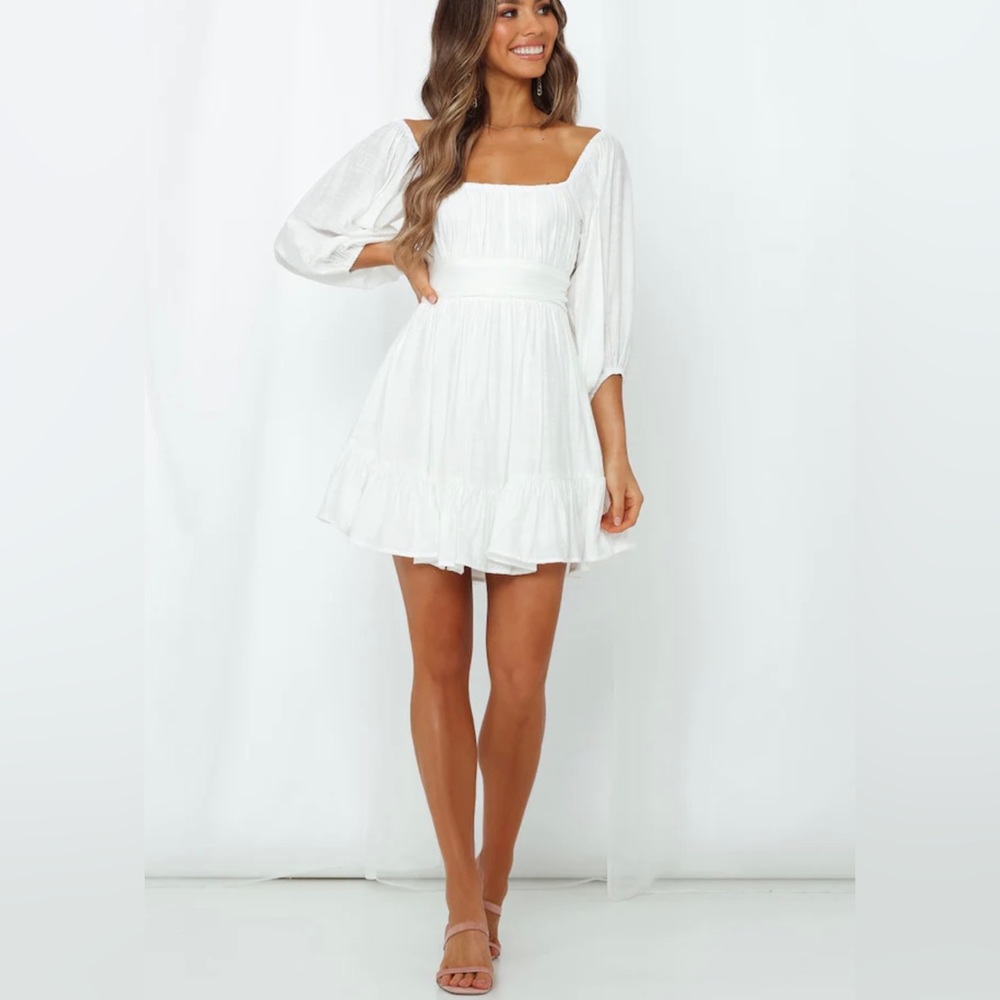 Hello Molly This Is Espionage Dress White XS Mini Dress Like New